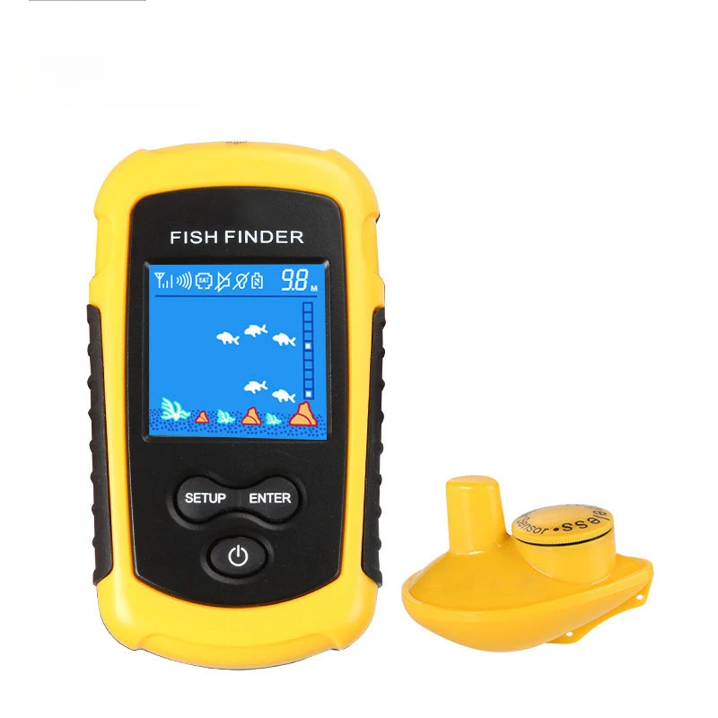 New 2024 High Quality LCD Fish Finders Alarm100M Portable Sonar Echo Sounder Fishing Finder