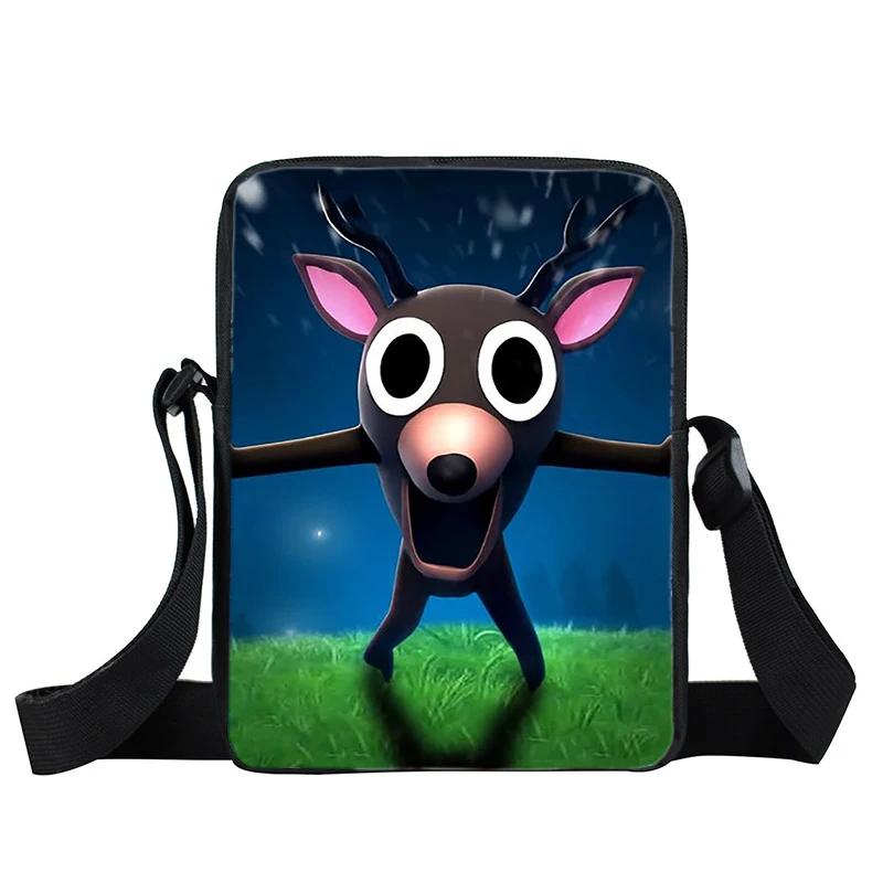 99 Nights In The Forest Game Crossbody Bags Children Shoulder Bag Cartoon Deer Print Messenger Bag Purse Handbags Kids Gift