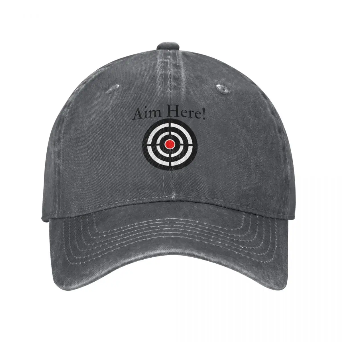 Aim Here! Funny T-shirt men gift women gift Baseball Cap Christmas Hat Ball Cap Military Tactical Cap Mens Women's