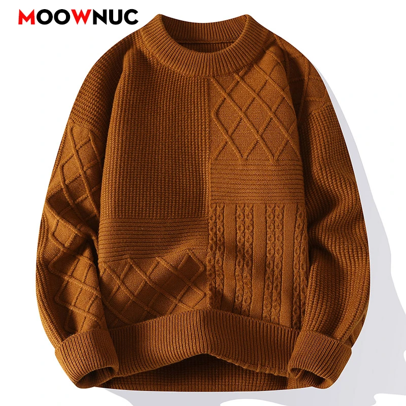 

Men's Clothing Sweater For Men Autumn Fashion Pullovers Men's Sweat-shirt Knit Casual Hombre Warm Solid Spring Male Streetwear