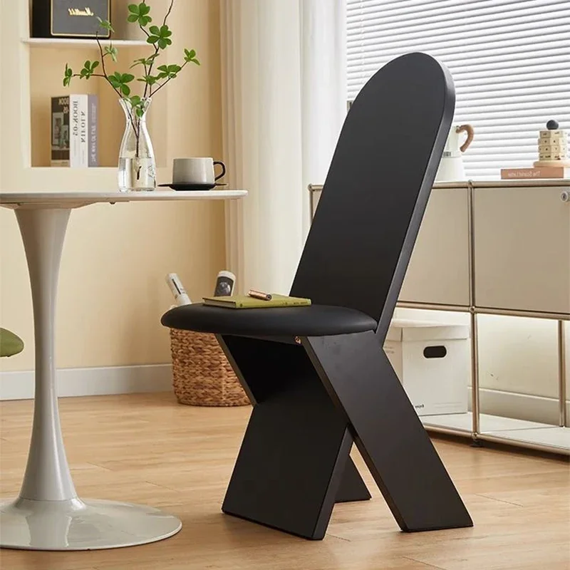 

Restaurant Throne Dining Chairs Kitchen Vintage Nordic Luxury Wooden Dining Chairs Minimalist Designer Stoel Home Furniture