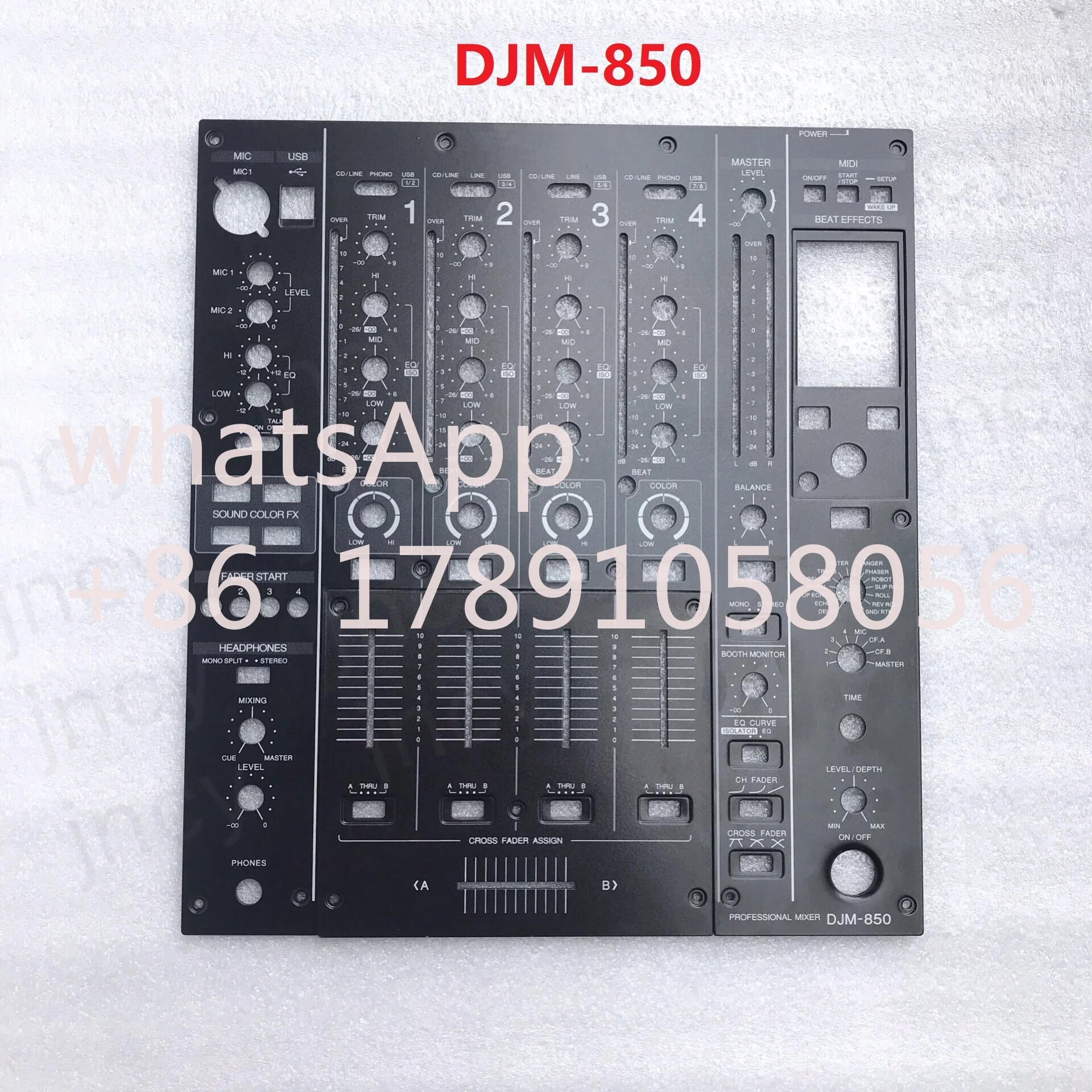 DJM850 DJM-850 Original New FORPioneer Panel Iron Black Full Set Of Faceplate