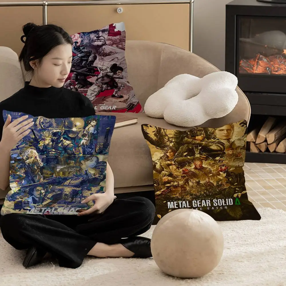 Game Metal Gear Pillow Cover Design cushion Cover decor Holiday Decorati