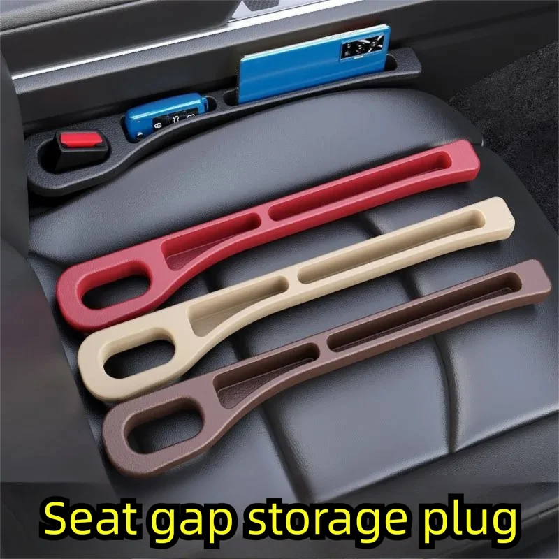 

2pcs Car Seat Gap Filler Organizer Waterproof Car Seat Gap Plug Strip with 2 Grooves Seat Gap Storage Auto Interior Accessories