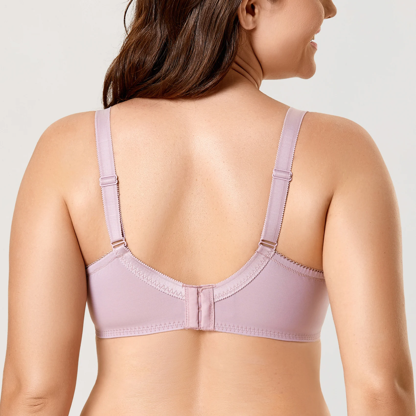 女性のフルカバレッジジャカード非入りレースシアーアンダープラスサイズのブラジャー 34-44 dd e f g h