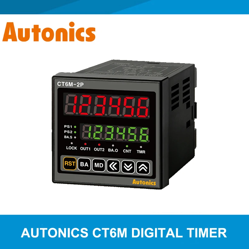 Autonics CT6M-2P4 CT6M-2P4T CT6S-2P4 CT6S-1P4 CT6S-1P2 CT6Y-1P2 Programmable Digital Counter Timer