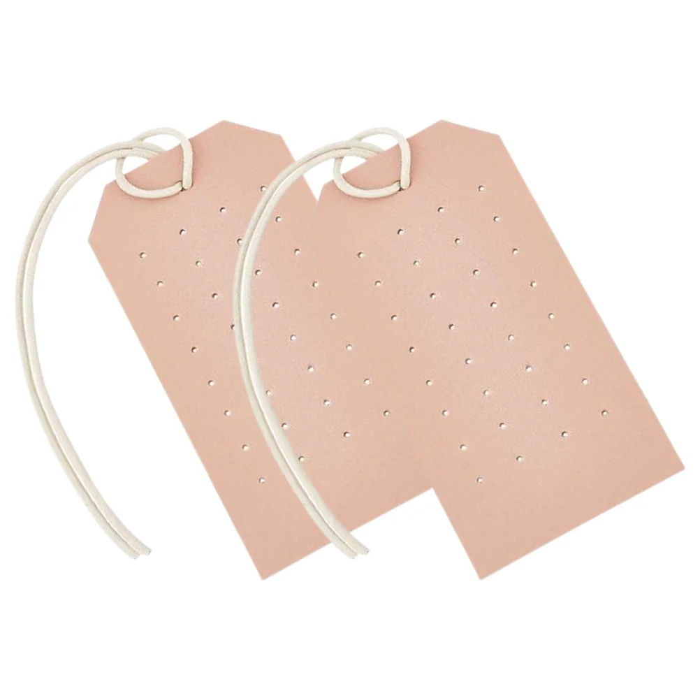

2 Pcs Double sided PU Hanging Earring Holder Earring Display Rack Travel Jewelry ganizer Wall Hanging Storage