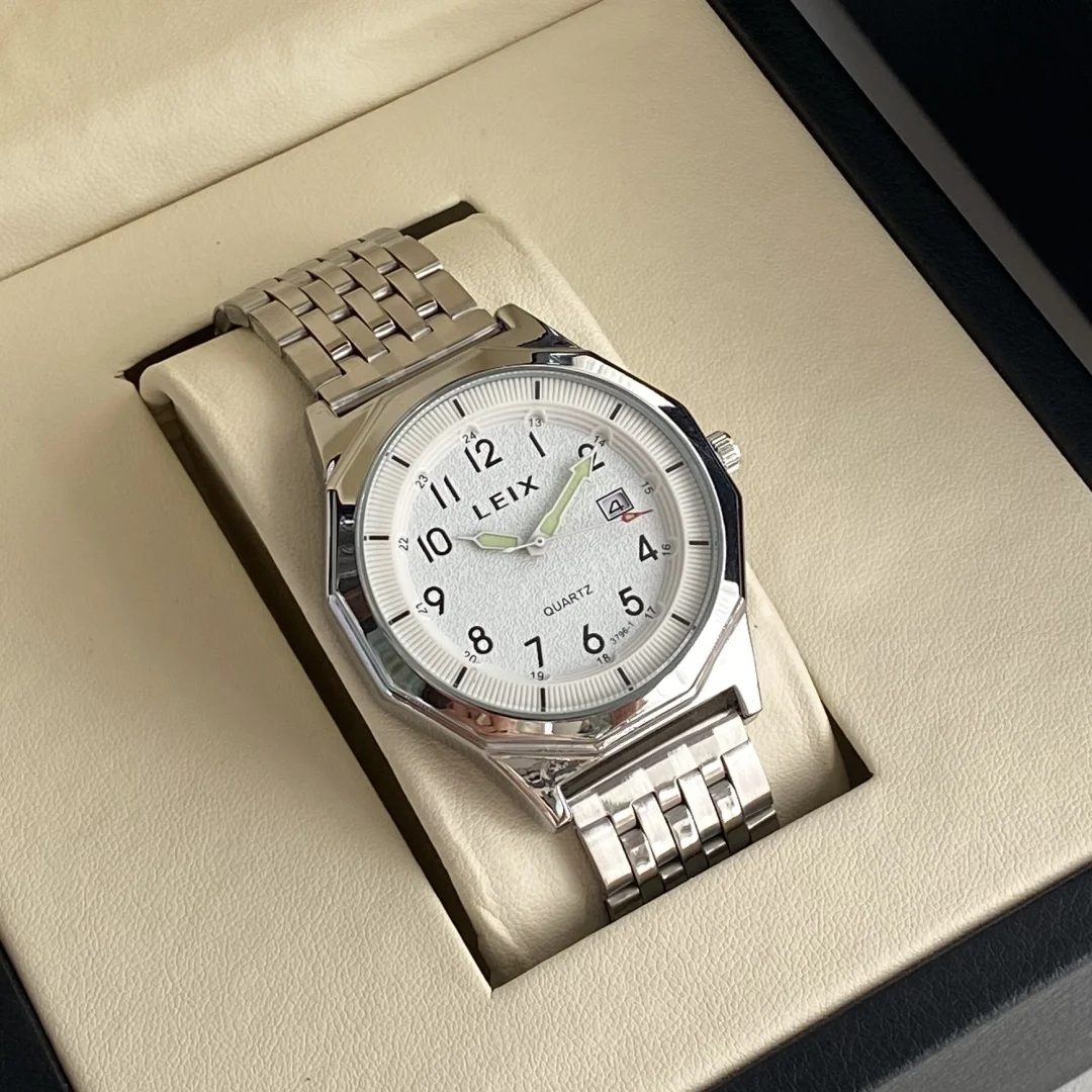 ผู้ชายธุรกิจนาฬิกาสแตนเลสนาฬิกา Big Dial สําหรับชายแฟชั่นกีฬา Casual นาฬิกาข้อมือควอตซ์นาฬิกานาฬิกา ...