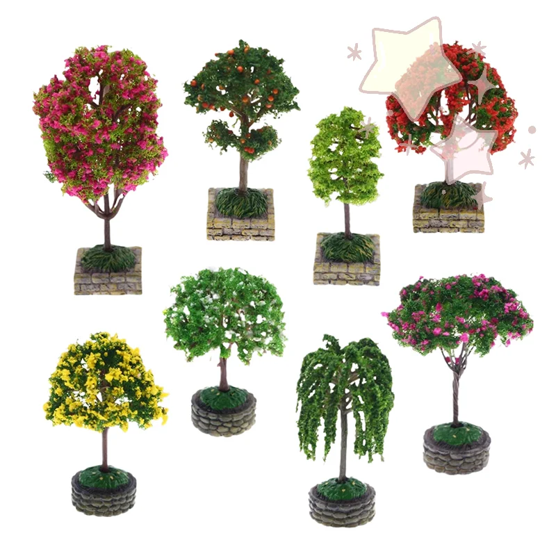 1:12 maison de poupée Mini paysage Orange arbre fruitier modèle pour jardin cour scène maison de poupée Diorama décor accessoires