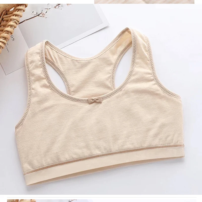 

ABDL Colored Cotton Lingerie Thin Wireless Soft Comfortable Breathable Girls Cute Bow Vest Bras Tops Home Base Vest Clothing