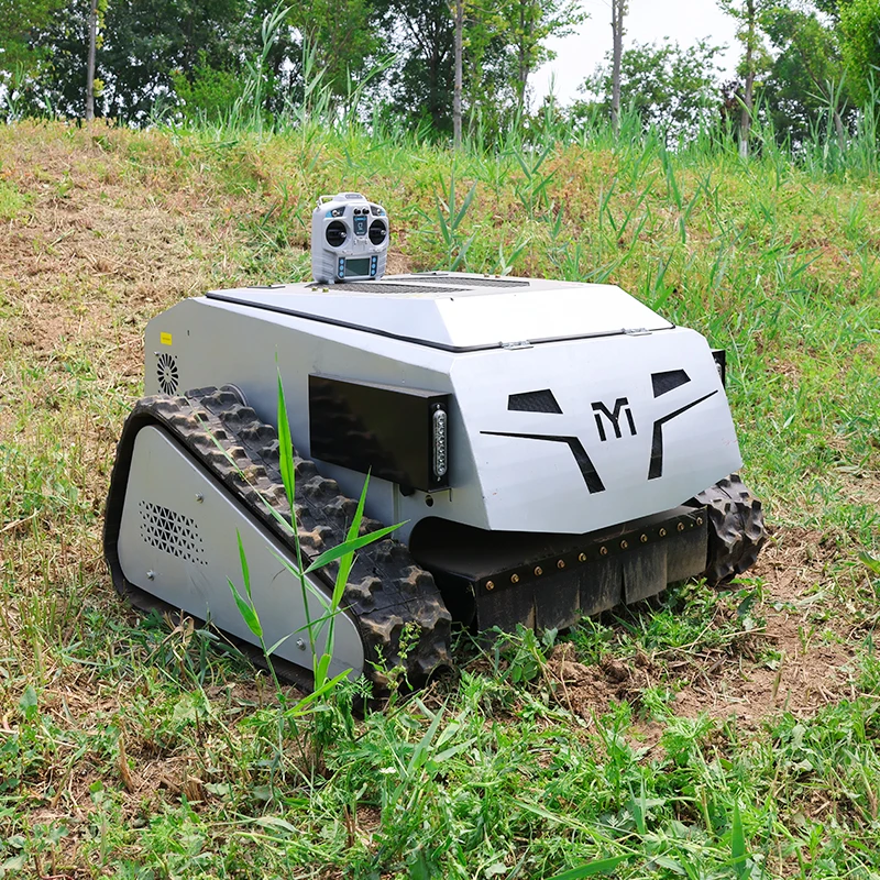 Оптовая продажа с фабрики 550 мм Беспроводная лучшая батарея с дистанционным управлением Гусеничная газонокосилка для поля гольфа