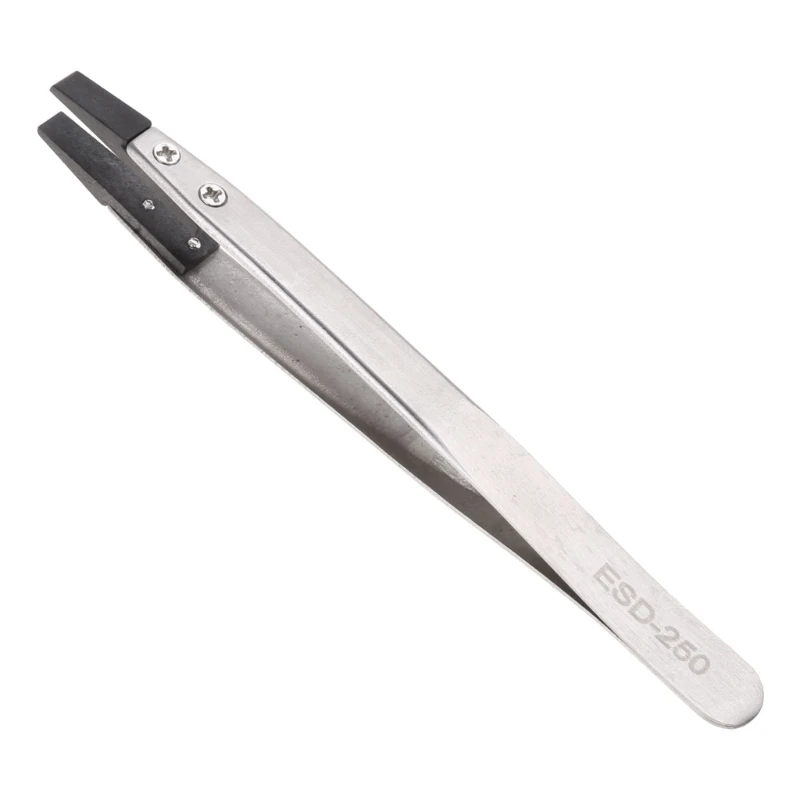 Anti-Static Stainless Steel Tweezers Maintenance Industrial Repair Dropship