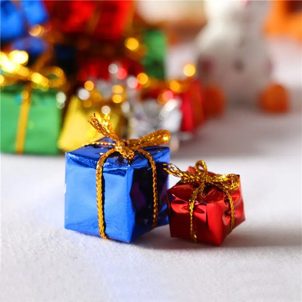 Juego de simulación 1:6/1:12 muebles para casa de muñecas accesorio fotográfico decoración bonita para el hogar brillante 2 uds Mini regalos de Navidad/niños/niños pequeños