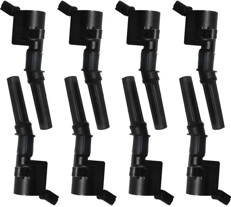 

8 Pack Lgnition Coil Curved Boot5 msd for Ford for Lincoln for Mercury 4.6L 5.4L V8 Compatible with DG508 C1454 C1417 FD503