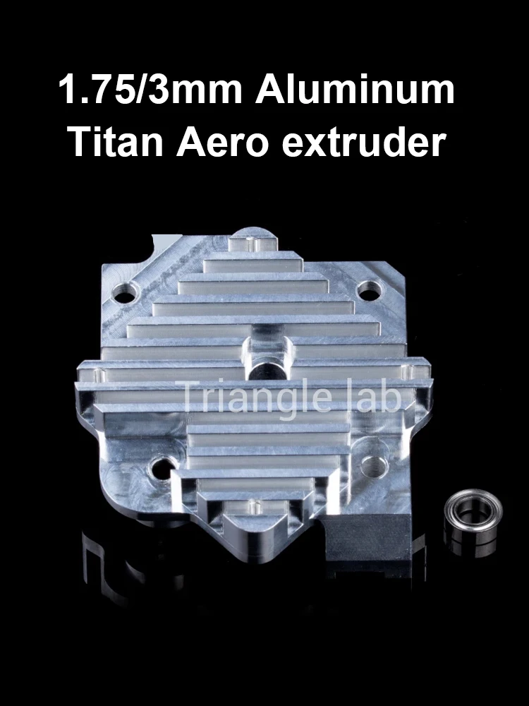 Części do drukarki 3D Trianglelab, aluminiowy ekstruder Titan Aero 1.75/3mm, zestaw modernizacyjny, wentylator 12V/24V, darmowa wysyłka, Reprap, MK8, i3 — zdjęcie 2