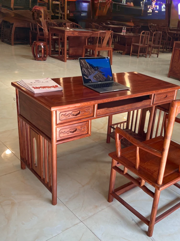 Mahogany computer desk