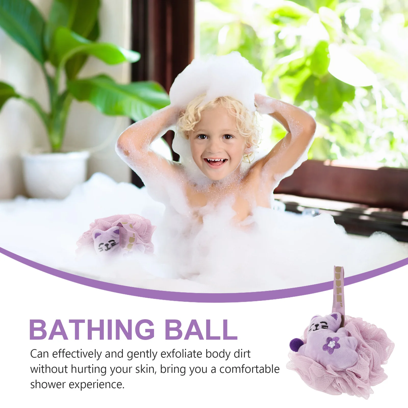 

2Pcs Reusable Loofah Shower Accessory Soft Pe Material Great for Skin Cleansing and Exfoliation Fits All Ages Shower Loofah