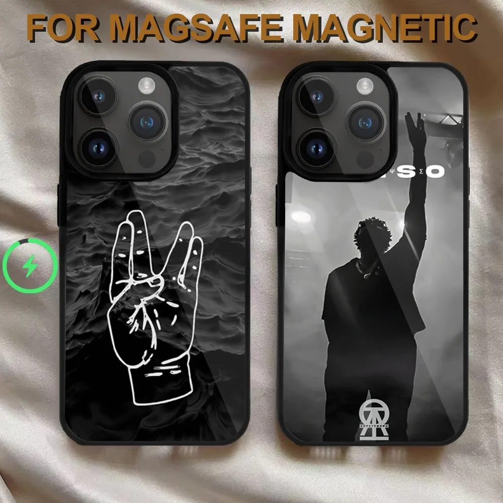 Rapper Damso  Phone Case  For iPhone 14 13 12 11 15 Pro Max Magsafe Wireless Charge Plus Mini Cover