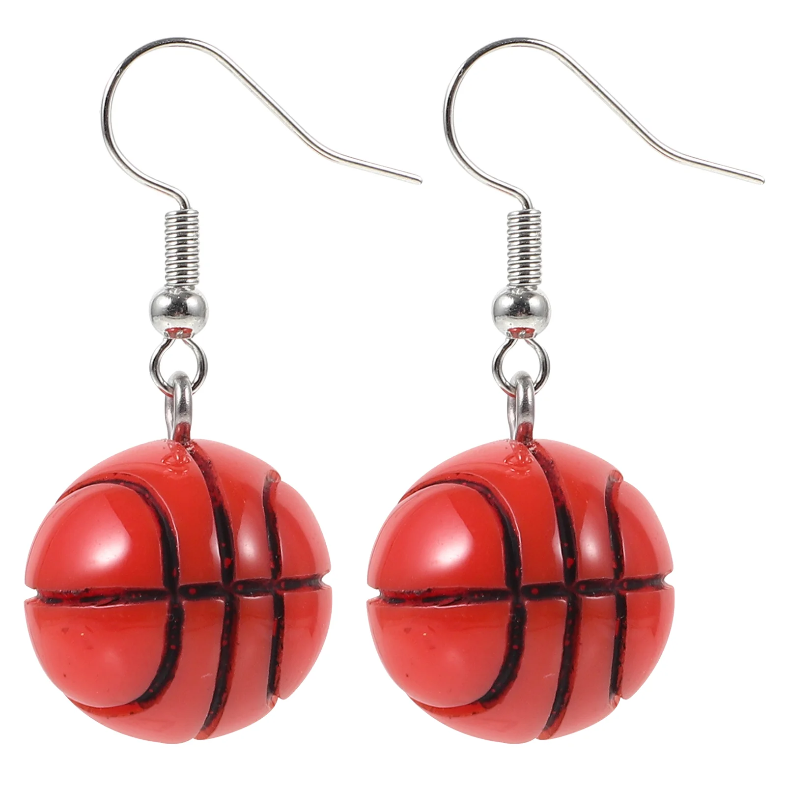 Peculiar Earrings Creative Basketball Pendant Charm Mini Baseball Ornament Baseballs Sports Drops Festival