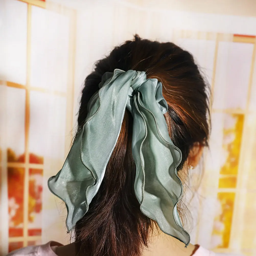 

Набор из 10 шелковых резинок для волос с бантом, эластичные повязки для хвоста и пучка, удобные, милые, модные, для повседневного использования и путешествий