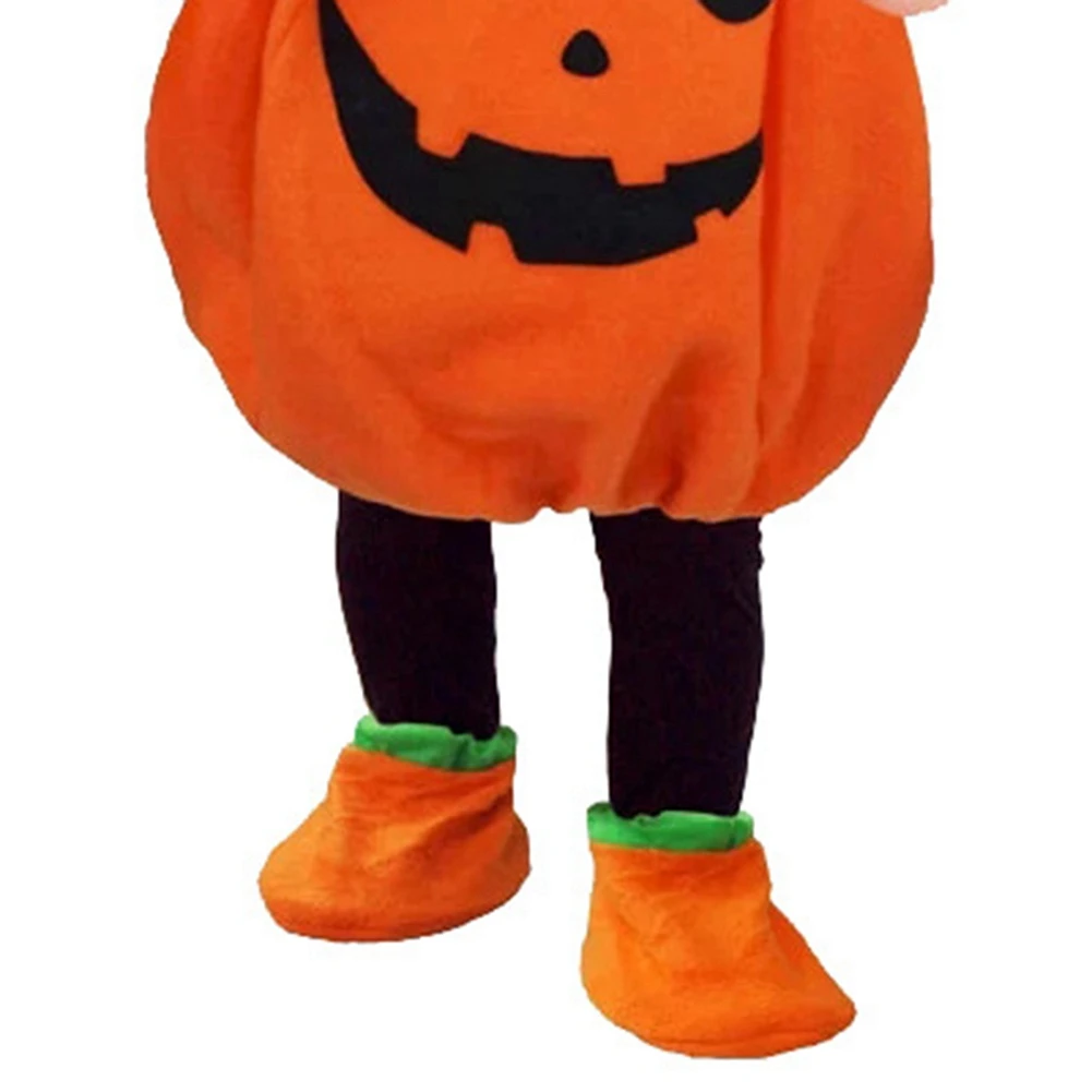 Disfraz de calabaza con sombrero para niños, ropa de escenario para Halloween, 110cm