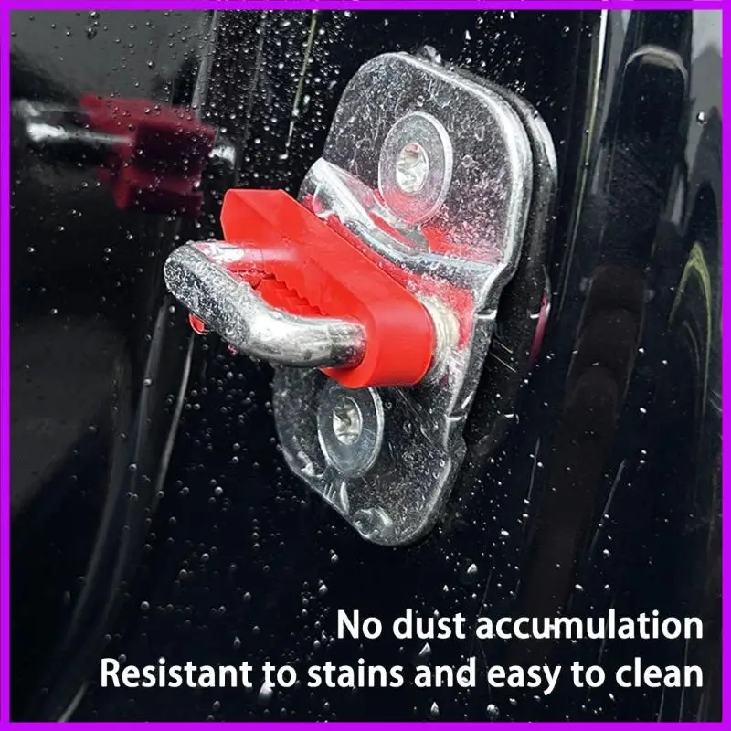 R9CC 4pcs Silicone Car Door Shock Absorbing Pads Reduce Noise Vibration Universal Fit Automotive Door Buffer Damping Seal Pad
