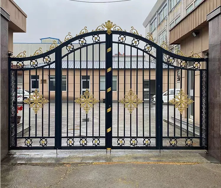 Aluminum Alloy Retractable Automatic Gate-Modern Design Durable & Eco-Friendly Outdoor Use Powder Coated Surface