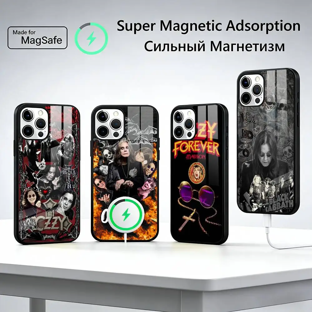 

Famous Rock Band Ozzy Osbourne Phone Case For iPhone17,16,15,14,13,12,11 Plus,Pro Max, New Magnetic Wireless Charging