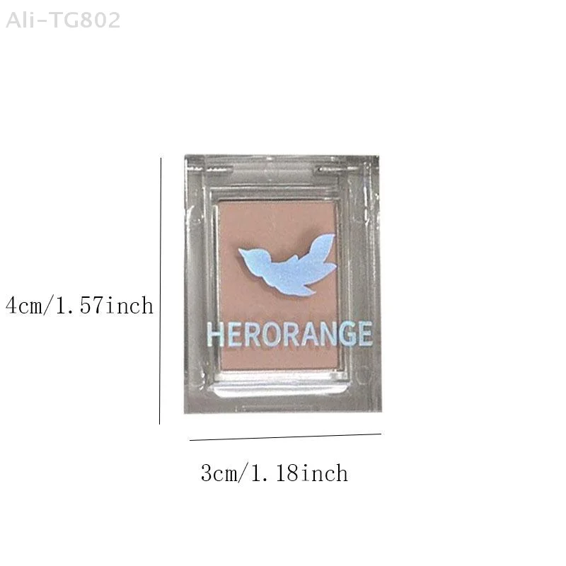 لوحة ظلال عيون غير لامعة من HERORANGE، أحمر خدود وردي خوخي، بني عاري - مكياج برايمر لامع مقاوم للماء يدوم طويلاً لمحيط الوجه