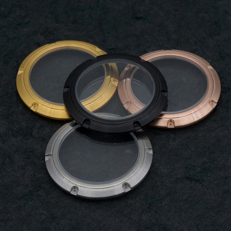 Watch Back Cover Fit SPB185  SPB187 6105 6309 Skx007 Tuna For NH35 NH36 Movement Watch Case Men  O-Ring Gasket Watch