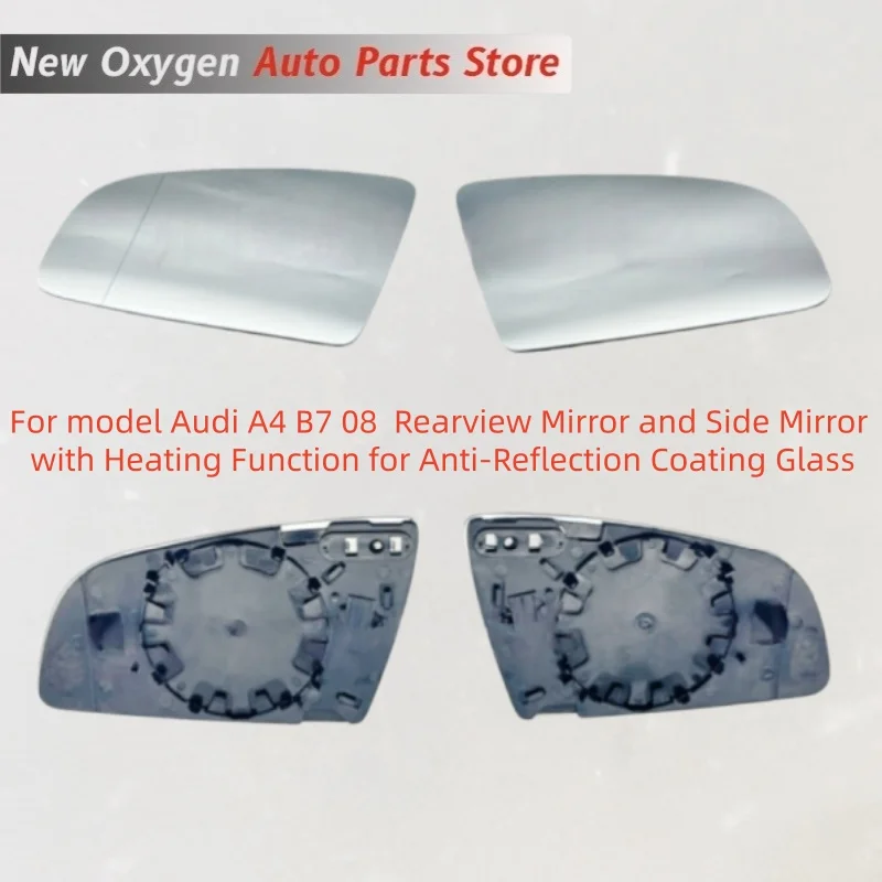 For model Audi A4 B7 08  Rearview Mirror and Side Mirror with Heating Function for Anti-Reflection Coating Glass