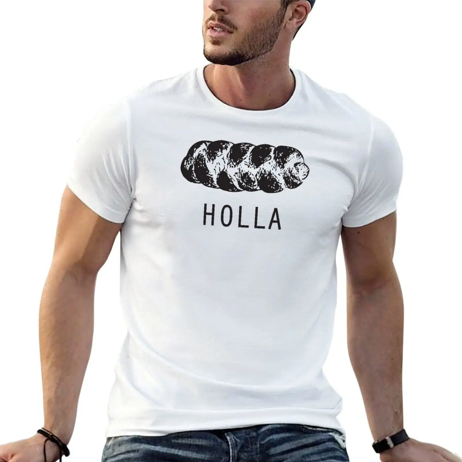 Holla to the Challah! T-Shirt custom t shirt designer shirts shirts men graphic