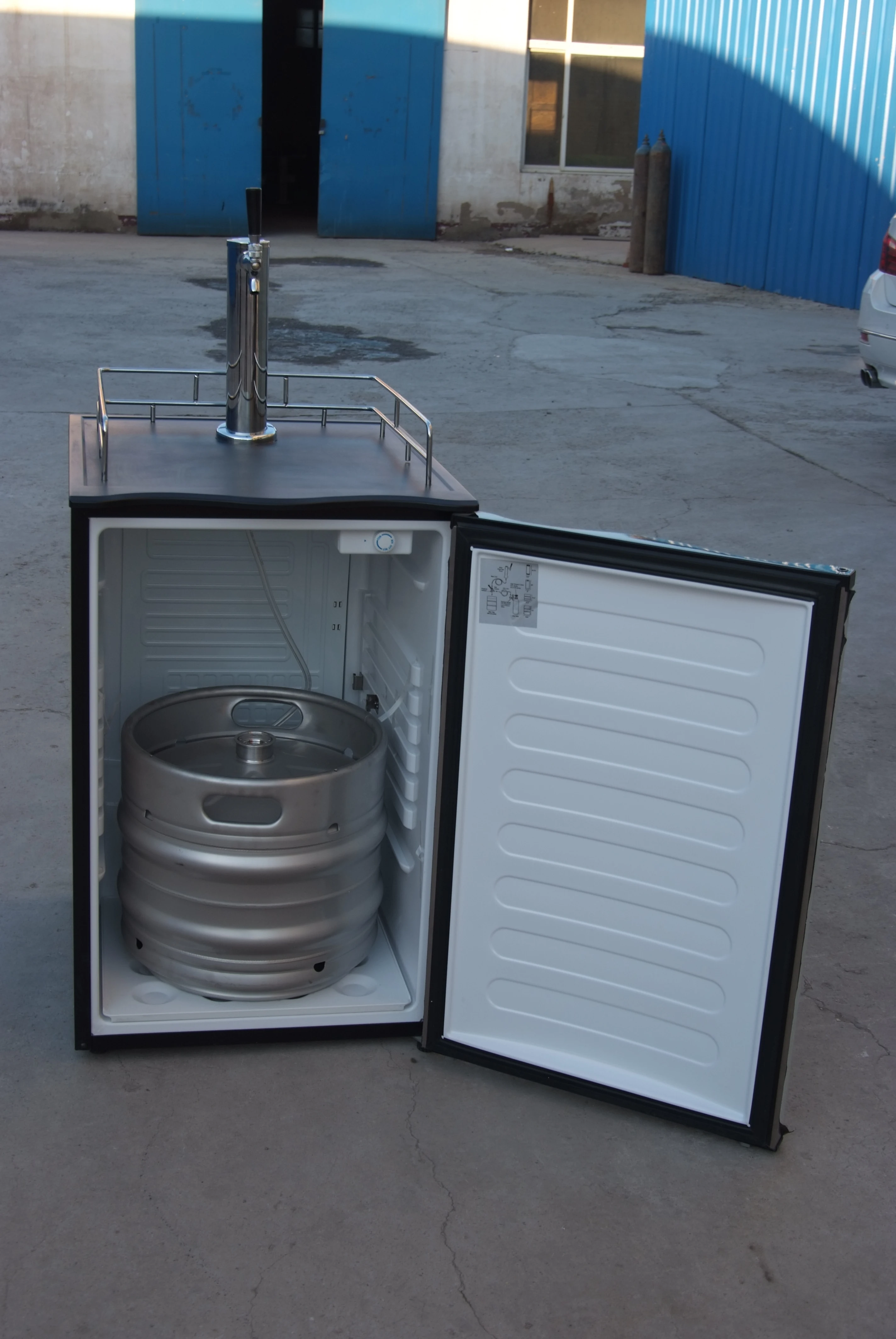Stainless Steel   Beer Dispenser Durable Draft Beer Keg Cooler Kegerator Machine