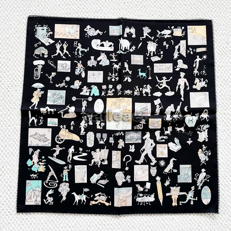Luxury Designers Bandanas 70 Double Sided Silk Scarf 70cm Neck Head Accessories Bag Hand Decoration Hand Rolled Edge Shawls