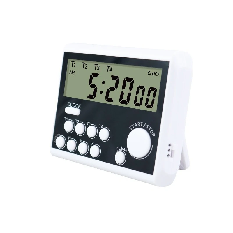 Digital Kitchen Timer 4/5 Channels Count UP/Down Timer Cooking Timer Stopwatch Large Display Adjustable Volume Alarm Clocks