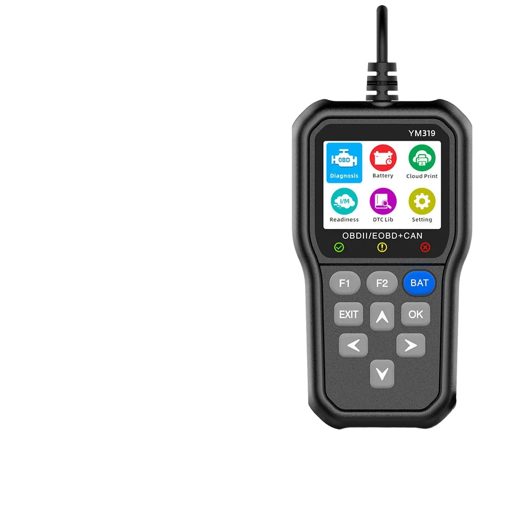 OBD2 Scanner with SDK, Programmable Engine Diagnostic Analyzer Code Reader 2.4 IPS Screen for 5-12V 1996+ OBD2 Cars