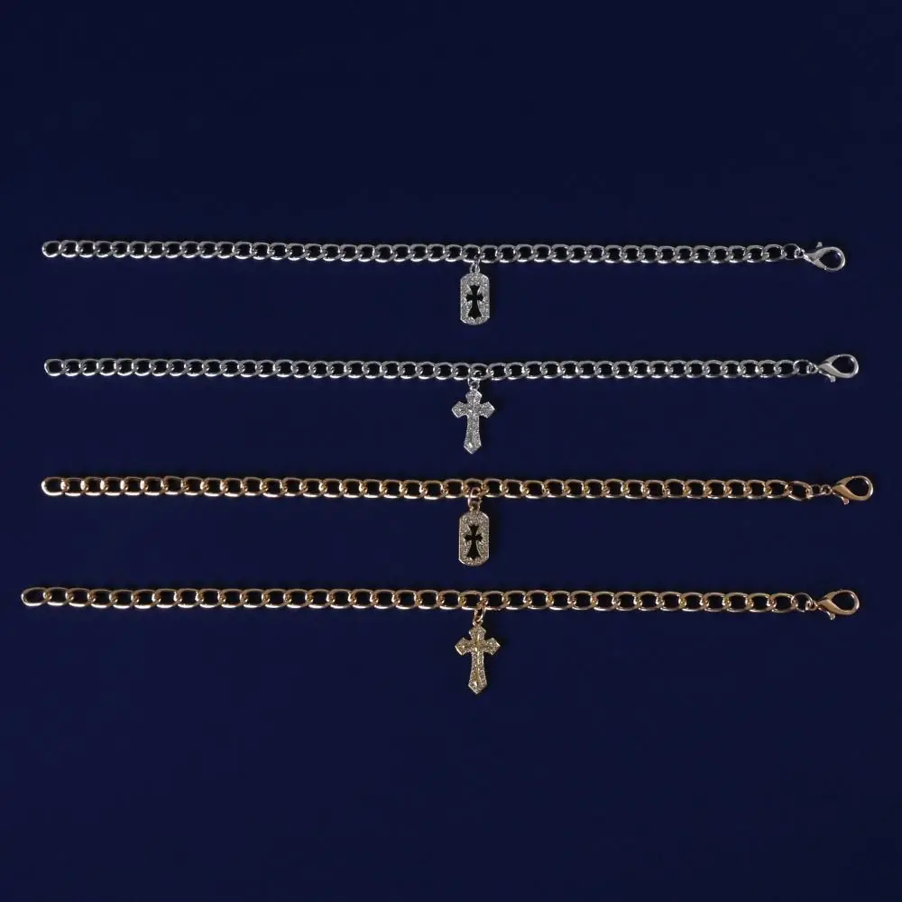 Cute Fancy Zircon Cross Pendant Medium Cosplay Design Puppy Collar Adjustable Pet Pet Accessories