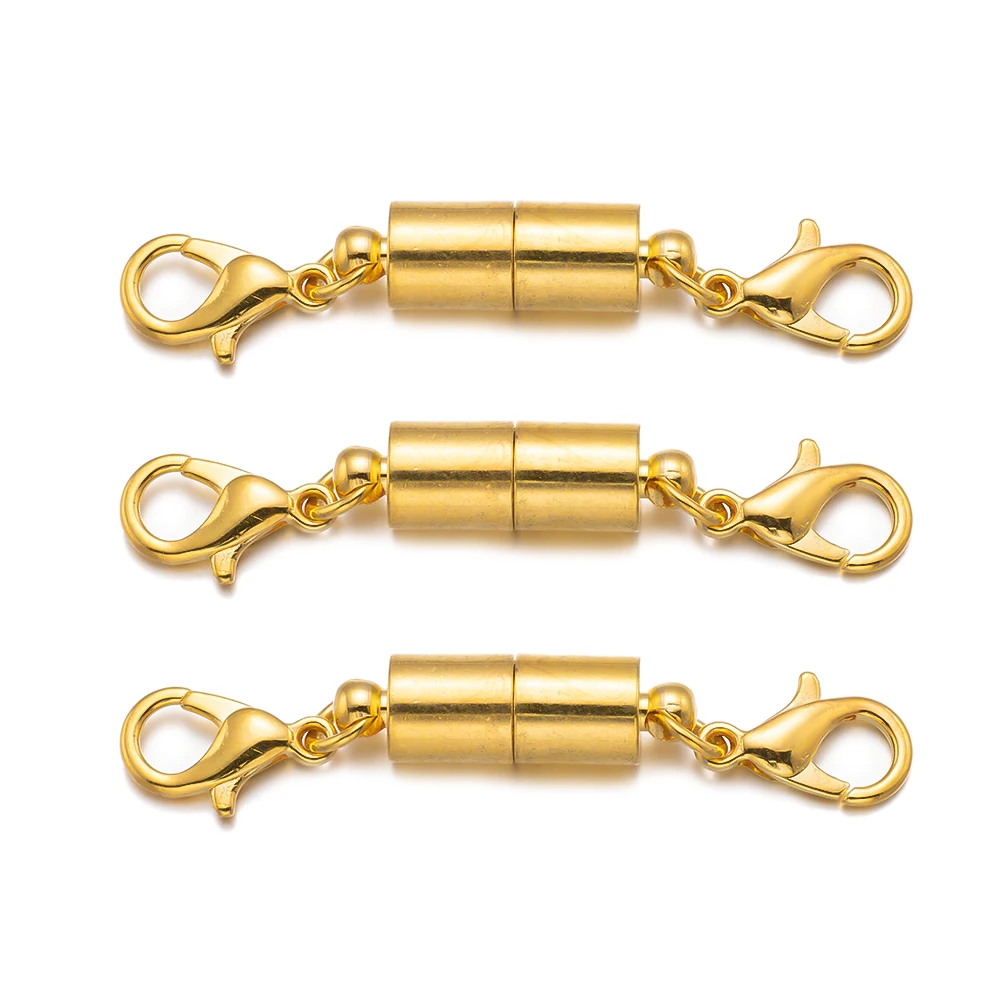 5 قطعة المشابك المغناطيسية المعدنية موصل نهاية مشبك ل سوار ذاتي الصنع قلادة مستلزمات صناعة المجوهرات السحابات اكسسوارات الحرف اليدوية