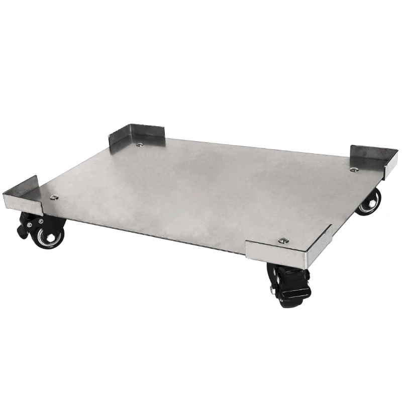 Angle blocking 201 stainless steel mobile storage box, universal wheel base bracket, safe cabinet