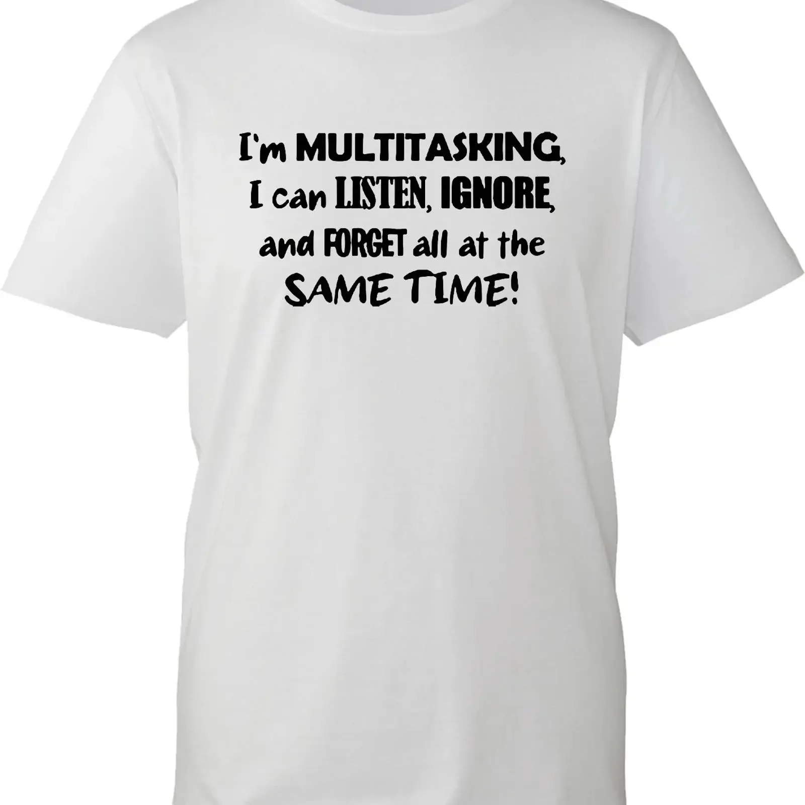 Lustiges sarkastisches T Shirt Herren Damen Im Multitasking Grafik Neuheit Humor vintage Washed Comfortable Soft