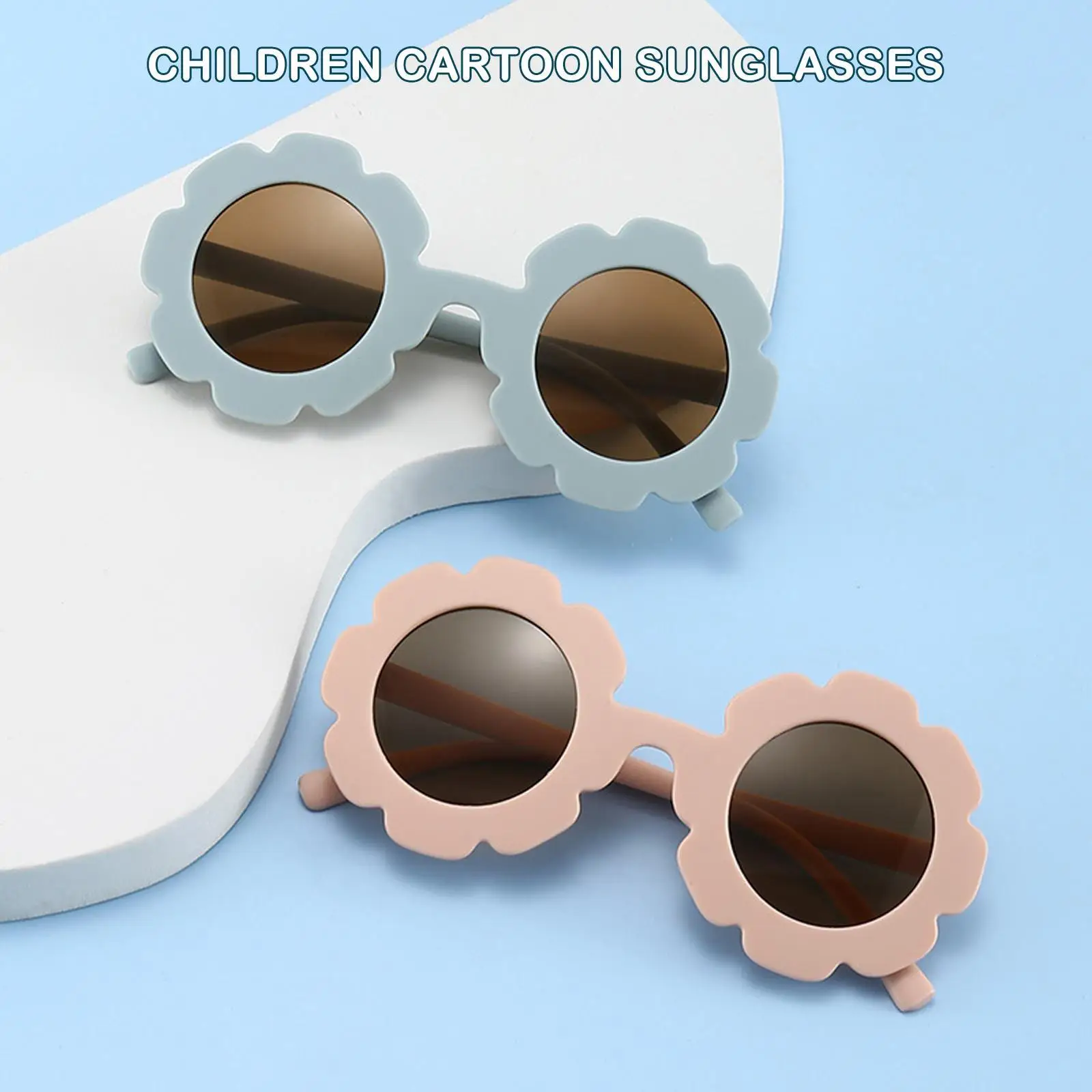 60pcs Children Sunglasses Flower Round Cute Kids Sun Glasses For Boys Girls