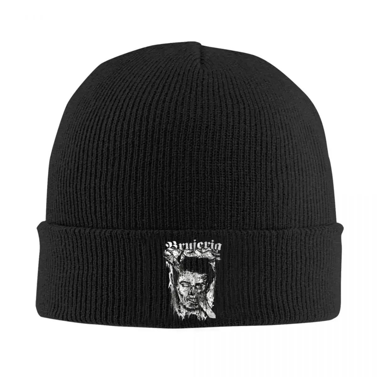 Brujeria Metal Band Gothic Bonnet Hats Beanie Hats Design Knitting Hat Autumn Winter Funny Men Women Outdoor Sport Warm Soft Cap