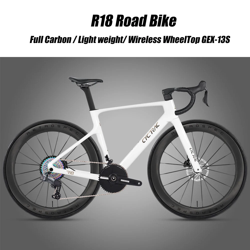 Super Light Full Carbon Road Bike with Wireless GEX 13 Speed Electronic Shifter Competition-Grade Hydraulic Brake Racing Bicycle