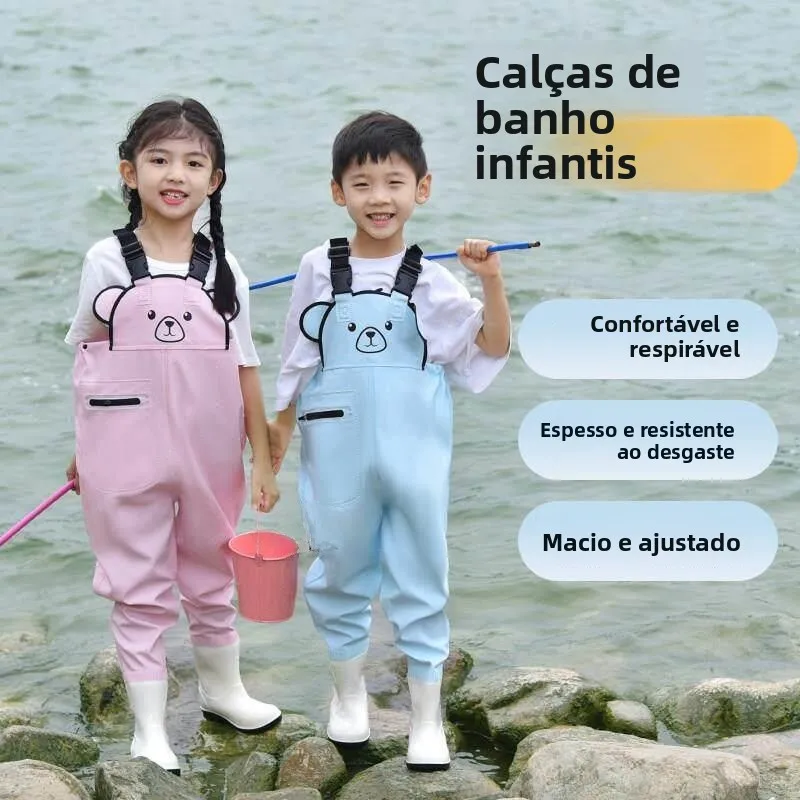 bottes-de-pluie-legeres-pour-enfants-vetements-de-jeu-aquatique-equipement-de-peche-pour-garcons-impermeables-et-respirantes-pour-l'ete-et-le-camping-en-plein-air
