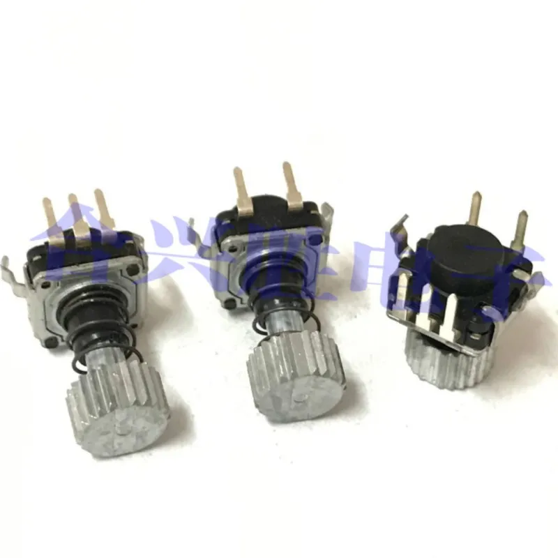1PCS Rotary Encoder CD Car Navigation Volume Potentiometer Self Locking Spring Key Switch 30 Positioning Point 15 Pulse