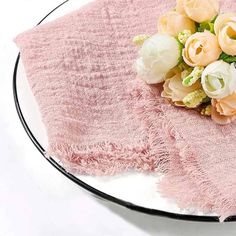 32*32cm Square Table Napkins Cotton Linen Japanese Wrinkle Tea Towel Wedding Banquet Bay Shower Party Dinner Table Napkin