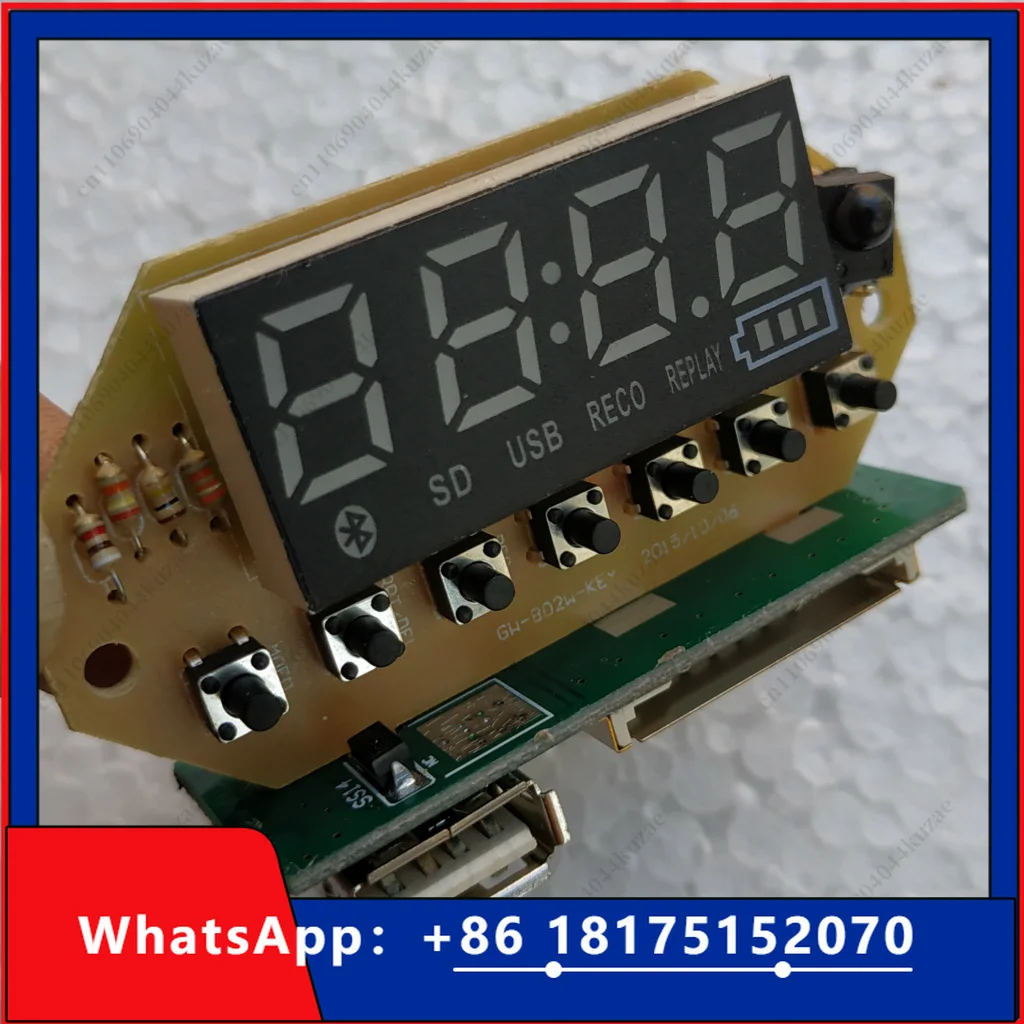 HLH 5V Universal Decoder Board, DIY Lossless Bluetooth Recording Module for MP3-2101 2207
