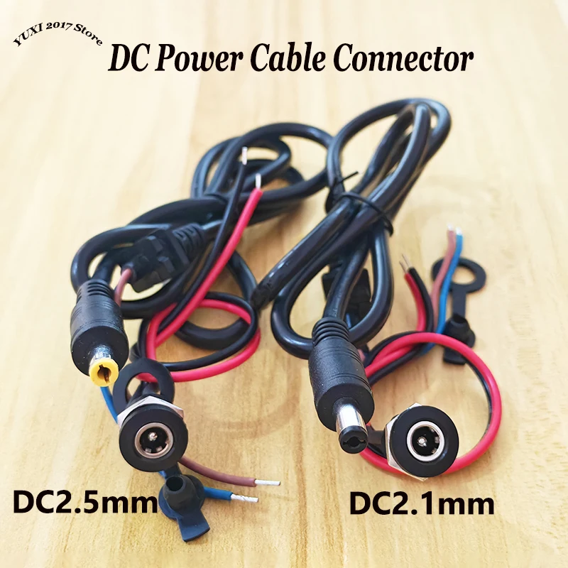 1/2 Stück DC5,5x2,1/2,5mm Stromkabelstecker männlich/weiblich Ladeanschluss …