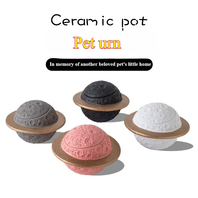 

Waterproof Pet Urn for Ashes Cement Themed Memorial Keepsake Cat/Dog Cremation Container Moisture-Proof Pet Funeral Storage Box