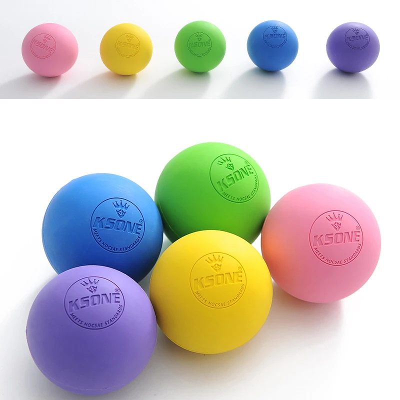Gummi-Faszien-Massageball Lacrosse-Bälle Yoga Fitness Übungsgerät Tiefengewebe-Muskelentspannung Fuß Rücken Schulter Gesundheitspflege